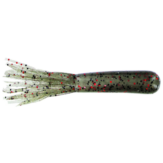 Right Bite Baits Large Salty Tube - Smoke Red Flake