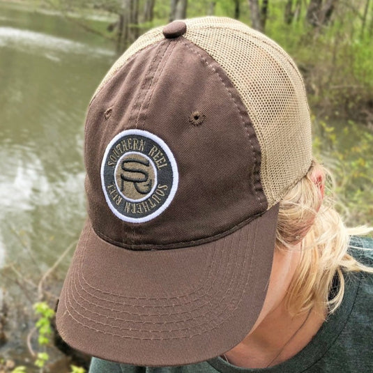 Southern Reel Outfitters Embroidered Hats Brown and Tan