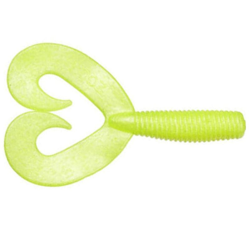Load image into Gallery viewer, Zoom Fat Albert Twin Tail Grubs - Chartreuse Pearl