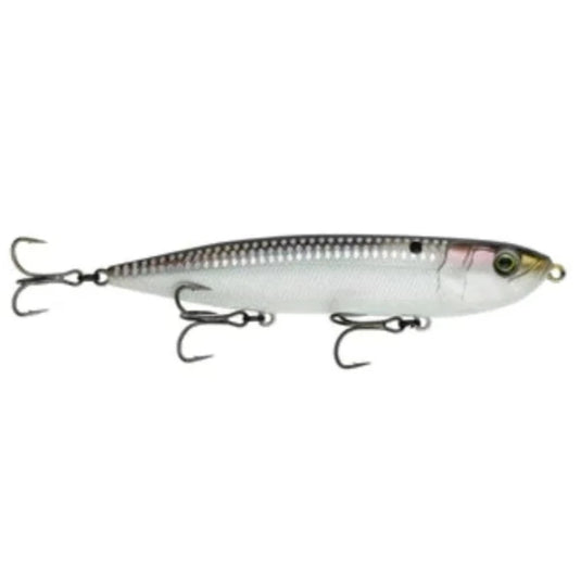 6th Sense Catwalk topwater walking bait with keel belly, 3D eyes, and lifelike gill detailing. Shad Scales