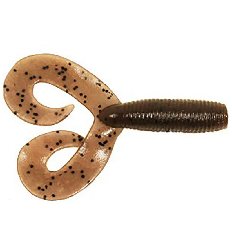 Load image into Gallery viewer, Yamamoto-Double-Tail-Grub-Cinnamon-Black-Flake