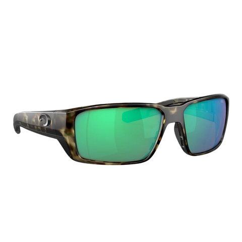Costa Fantail Pro Sunglasses - Matte Black and Blue Lenses