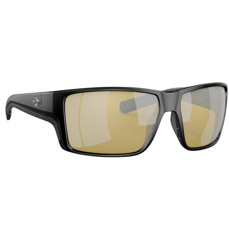 Load image into Gallery viewer, Costa Reefton Sunglasses - Reefton Pros Matte Black Frames with Sunrise Silver Mirror Lens