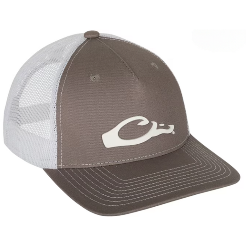 Load image into Gallery viewer, Drake Waterfowl 5-Panel Slick Logo Hat - Medium Gray