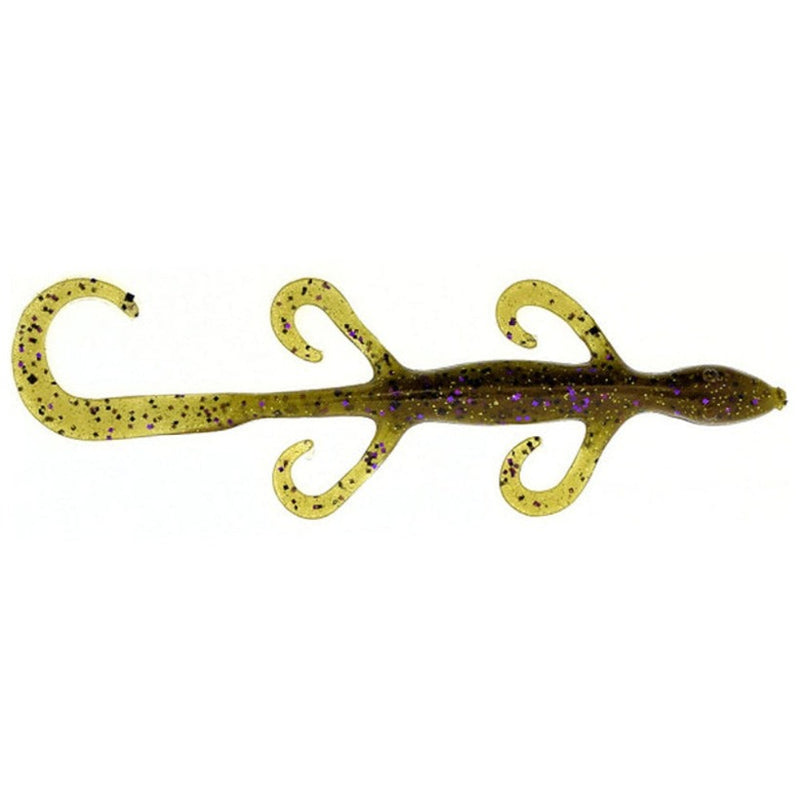 Load image into Gallery viewer, Zoom 6'' Lizards - Green Pumpkin Purple Gold