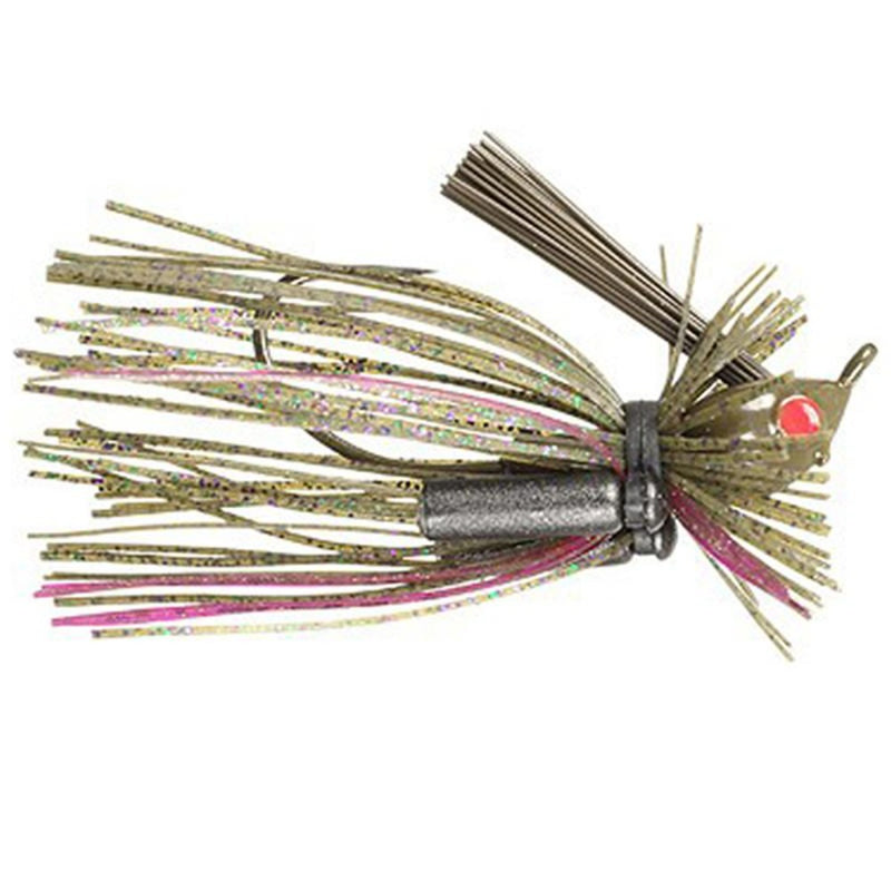 Load image into Gallery viewer, Jewel Finesse EF Flip'n Jigs - Green pumpkin Candy Purple Flash