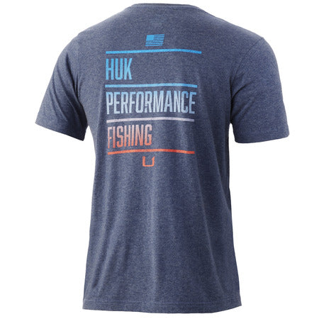 Huk Americana Brand Short Sleeve T-Shirt
