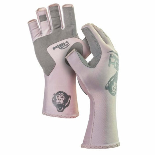 Fish Monkey Half Finger Guide Gloves   : Lite Grey