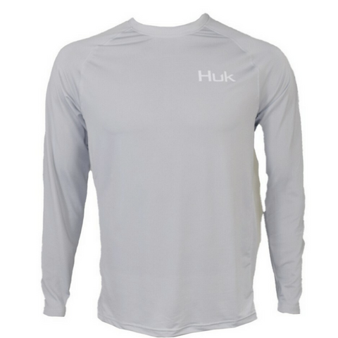 Huk KC Early Bird Pursuit Long Sleeve Performance Shirt - Glacier