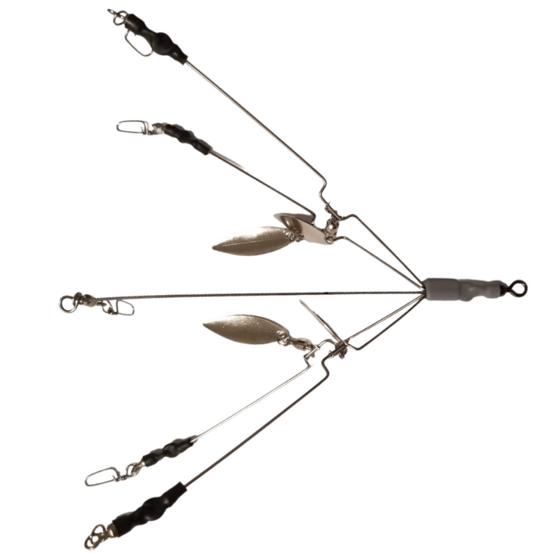 Load image into Gallery viewer, J & H Tackle Finesse Reduced Tangle Swim N Frenzy A-Rig - 5 Arm