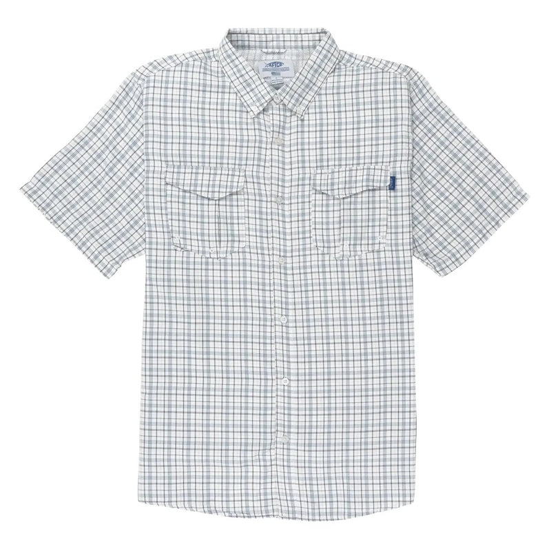 Load image into Gallery viewer, Aftco Intersection SS Button Down Shirts Charcoal Heather