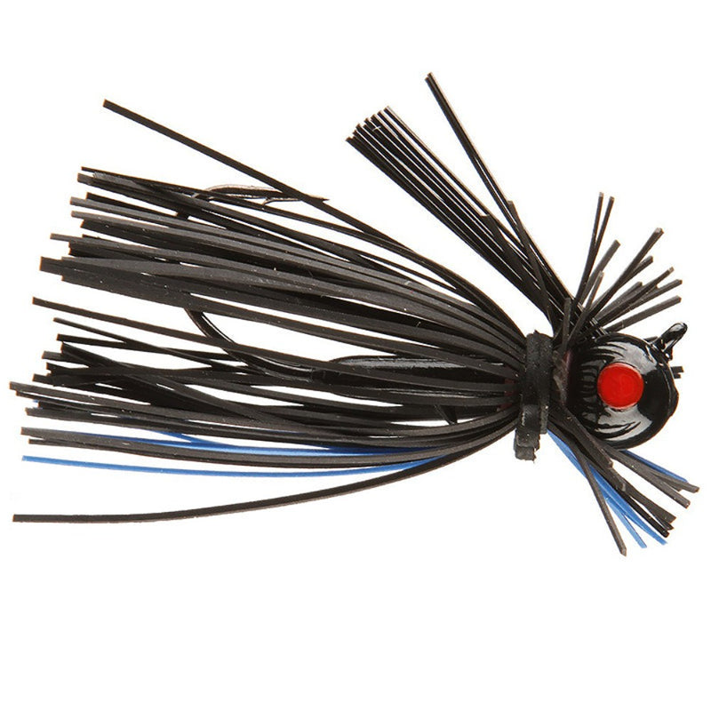 Load image into Gallery viewer, Jewel Heavy Cover Finesse Football Jigs - Old School Black Blue