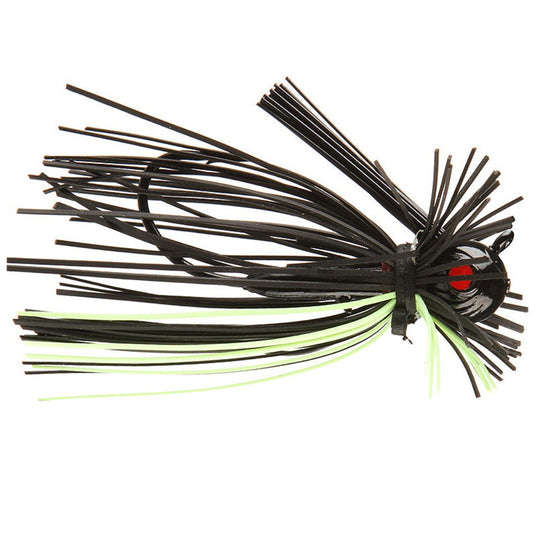 Jewel Heavy Cover Finesse Football Jigs - Old School Black Chartreuse