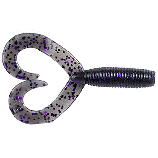 Yamamoto-Double-Tail-Grub-SMOKE-BLACK-PURPLE-FLAKE