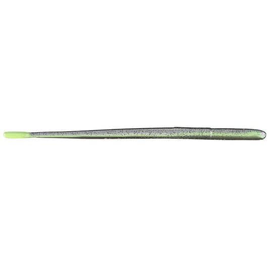 Roboworm Straight Tail Worms - Salt Pepper Chartreuse
