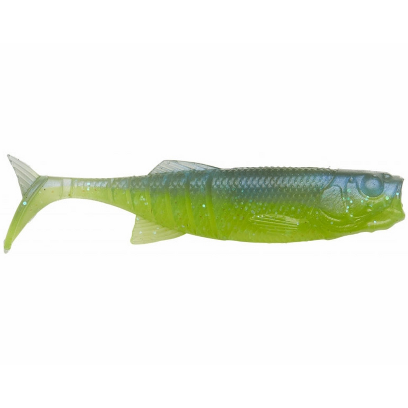 Load image into Gallery viewer, Savage Gear Ned Minnow - Electric Blue and Chartreuse