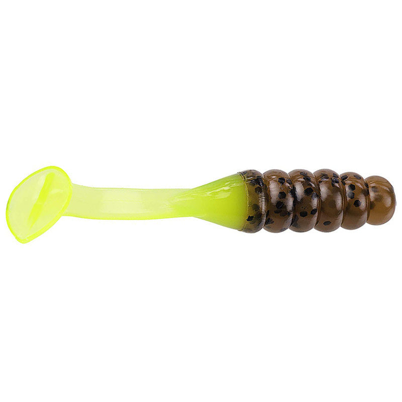 Load image into Gallery viewer, Strike King Mr Crappie Slabalicious Bait - Pumpkin Seed Chartreuse