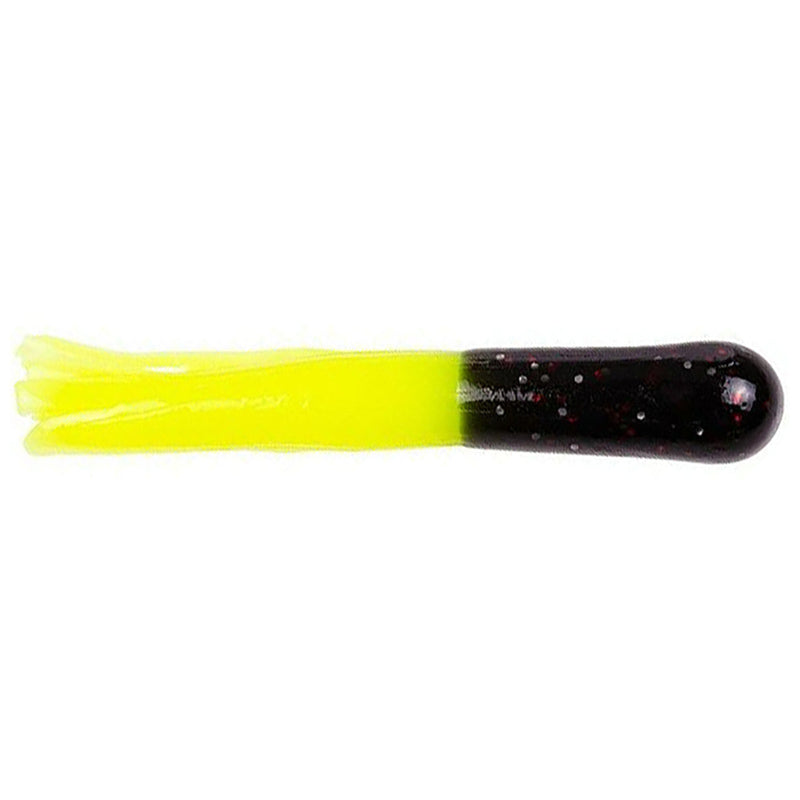 Load image into Gallery viewer, Strike King Mr. Crappie Tube - Tuxedo Black Chartreuse Laminate