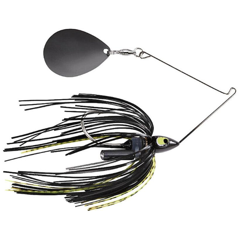 Load image into Gallery viewer, War Eagle Night Time Spinnerbaits - Black and Chartreuse with Black Colorado Blade