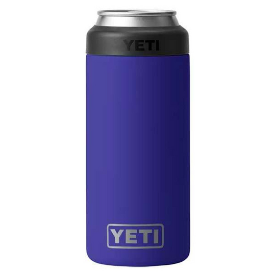 Yeti Rambler 12oz Slim Colster Can Insulator Offshore Blue