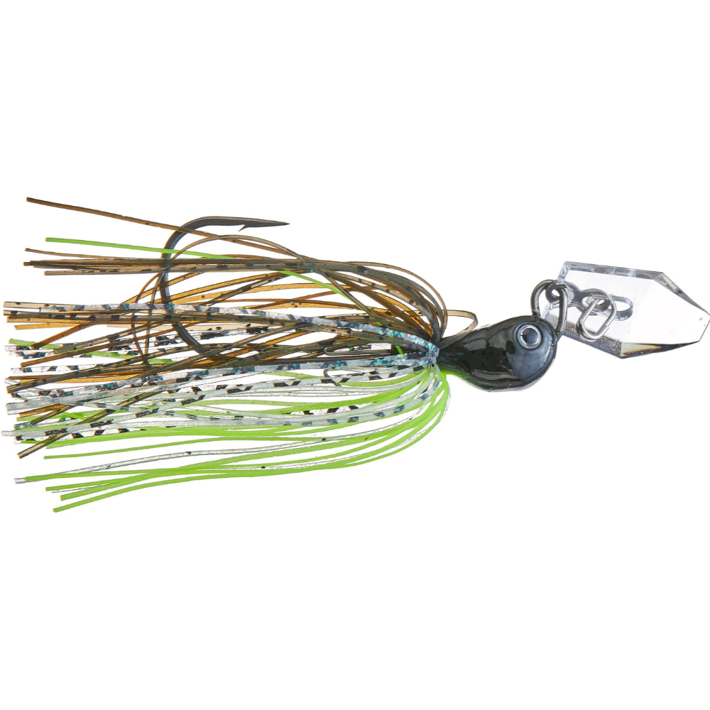 chatterbait jackhammer fishing lure Z-Man Chatterbait Jackhammer StealthBlade, 3/8 oz Bhite Delight