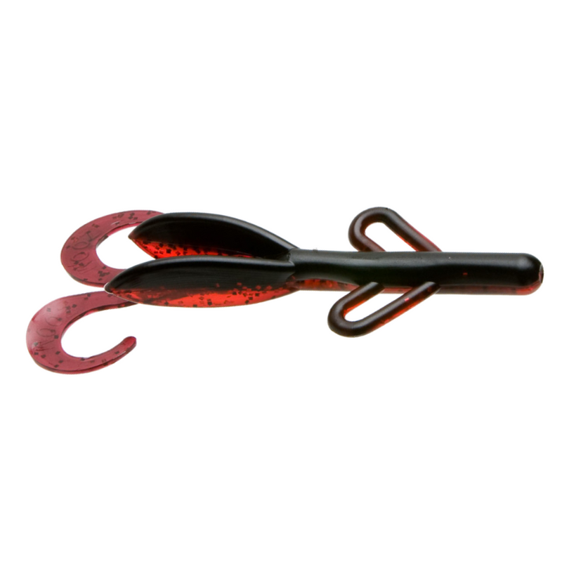 Load image into Gallery viewer, Zoom 6' Brush Hog Soft Baits - Black Ruby
