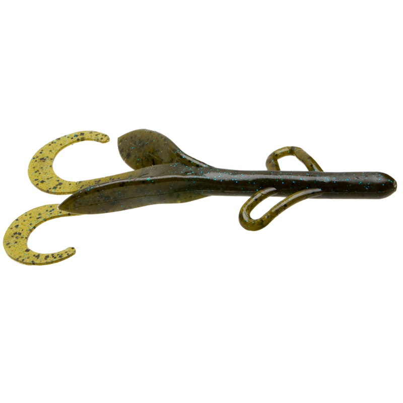 Load image into Gallery viewer, Zoom Brush Hog Creature Baits - Green Pumpkin Blue