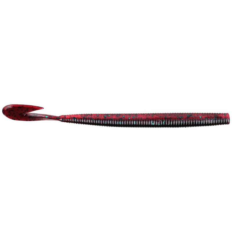 Load image into Gallery viewer, Zoom Ultra Vibe Speed Worms - Red Shad Green Glitter