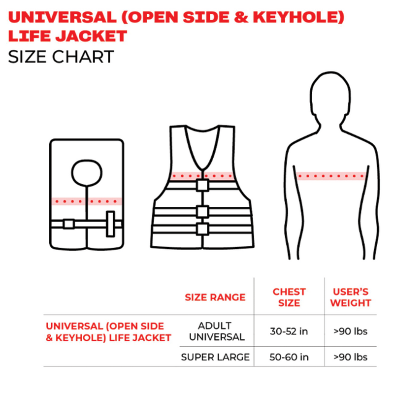 Load image into Gallery viewer, Airhead Element Life Vest - Size Chart