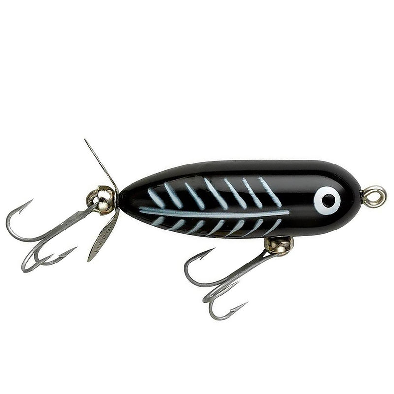 Load image into Gallery viewer, Heddon Lures Tiny Torpedo Topwater Lure Black Shore Minnow