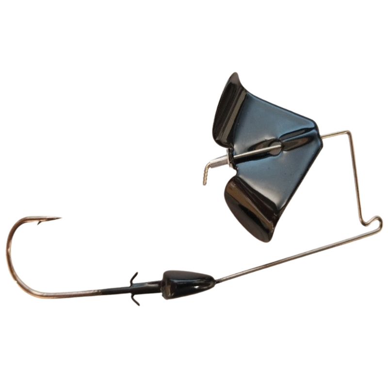 Load image into Gallery viewer, Blacks Custom Lures Toad Toater Buzzbait Non-clacker - Black