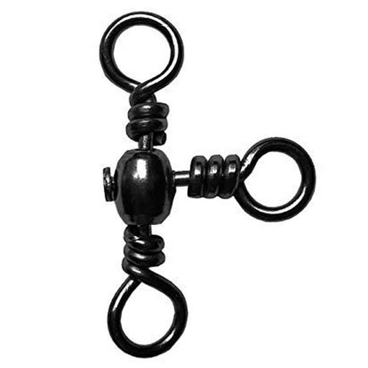 Eagle Claw 3 Way Swivels - Black