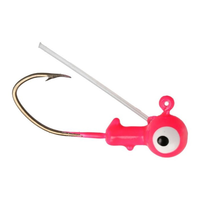Load image into Gallery viewer, Eagle Claw Pro-V Weedless Ball Head Jigs - Pink