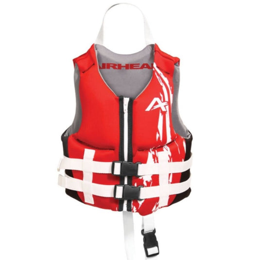 Airhead Swoosh Neolite Life Vest - Red, White, and Black - Kids Size