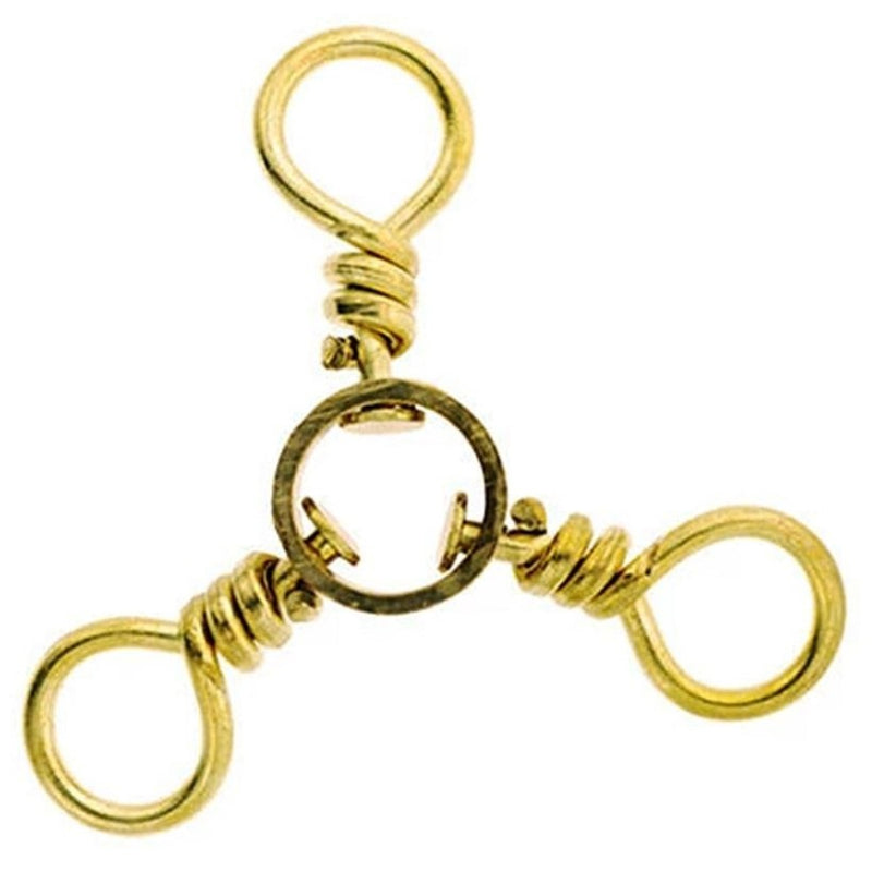 Load image into Gallery viewer, Eagle Claw 3 Way Swivels - Brass