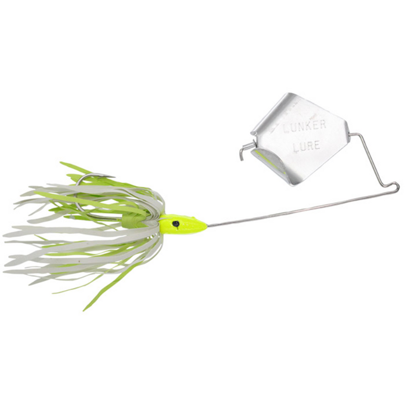 Load image into Gallery viewer, Lunker Lure Original Buzzbaits - Chartreuse and White with Silver Blade