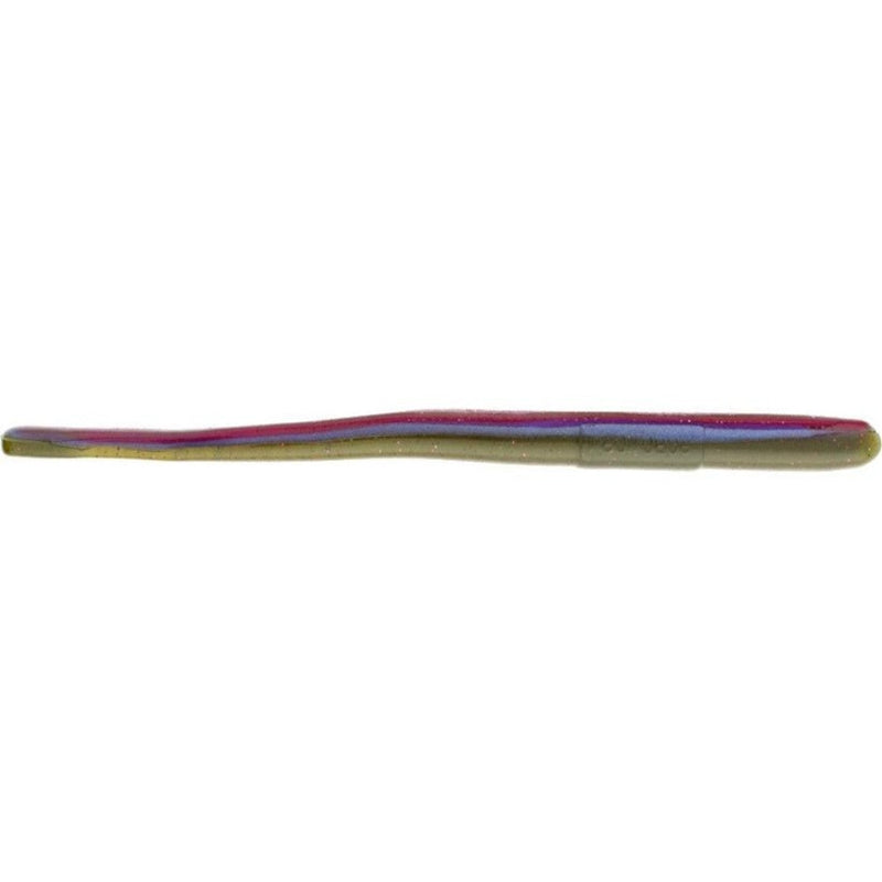 Load image into Gallery viewer, Roboworm Straight Tail Worms - Green Pumpkin Purple