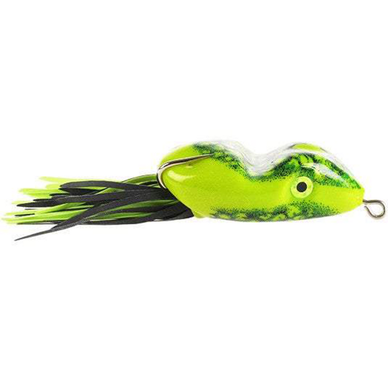 Load image into Gallery viewer, Scum Frog Hollow Body Frogs - Chartreuse Black