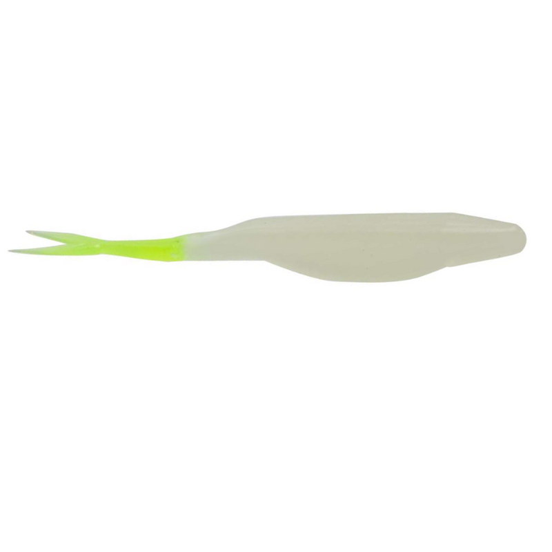 Load image into Gallery viewer, Zoom Salty Super Fluke - White Pearl Chartreuse Tail