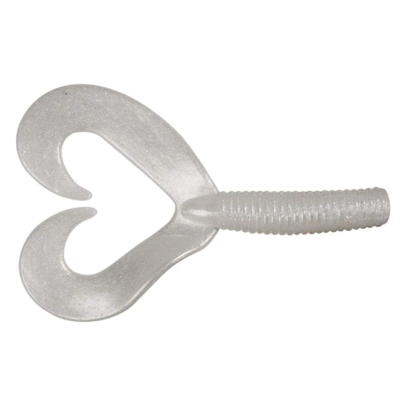 Load image into Gallery viewer, Zoom Fat Albert Twin Tail Grubs - White Pearl