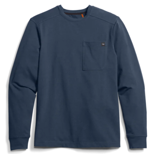 Sitka Foothills Long Sleeve Crew - Starlight Blue