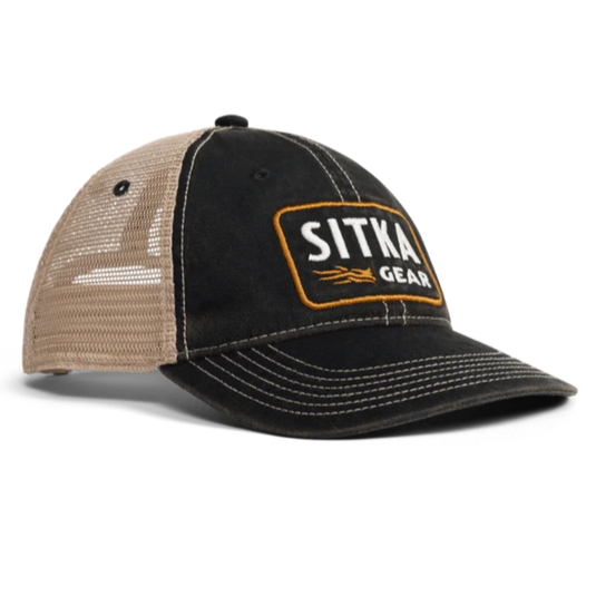 Sitka Heritage Patch Vintage Trucker Hat - Low Pro - Sitka Black