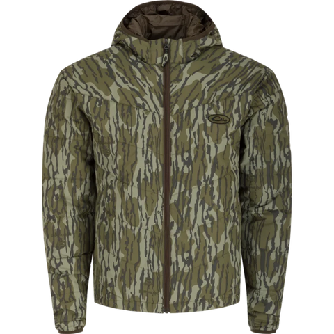 Drake MST Waterfowl Pursuit Synthetic Full Zip Jacket with Hood - Mossy Oak Bottomland