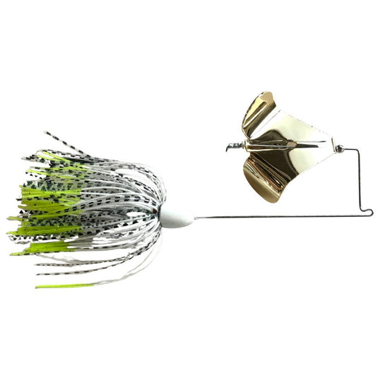 Brazalo Custom Lures Pro Buzz – Skirted Buzzbait - Arkansas River Shad w/ Gold Blade