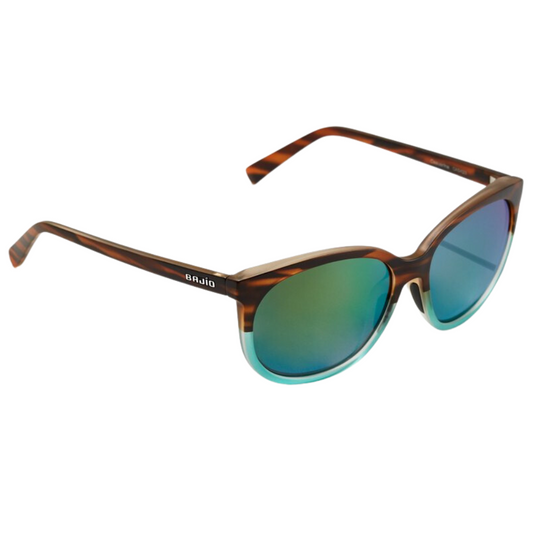 Bajio Calda Sunglasses - Wrack Tinta Split Matte Frames with Green Glass Lens