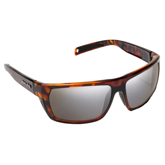 Bajio Palometa Sunglasses - Brown Tortoise Matte Frames with Silver Mirror Lens