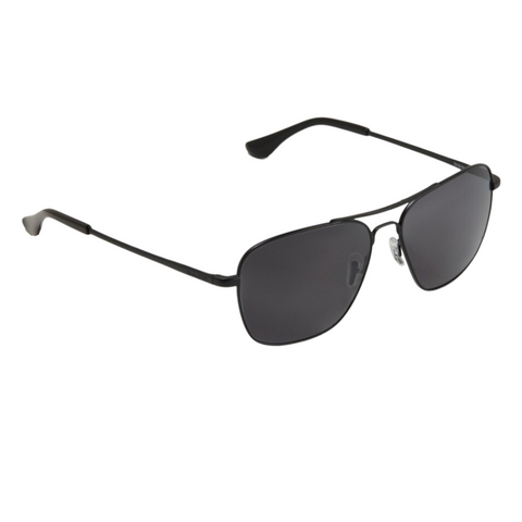 Bajio Snipes Sunglasses - Black Matte Frames with Gray Glass Lens