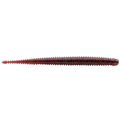 Red and black fishing lure on a white background - Blood Apple