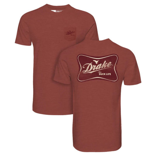 Drake Life T-Shirts Barn Red Light Heath - Barn Red Light Heather