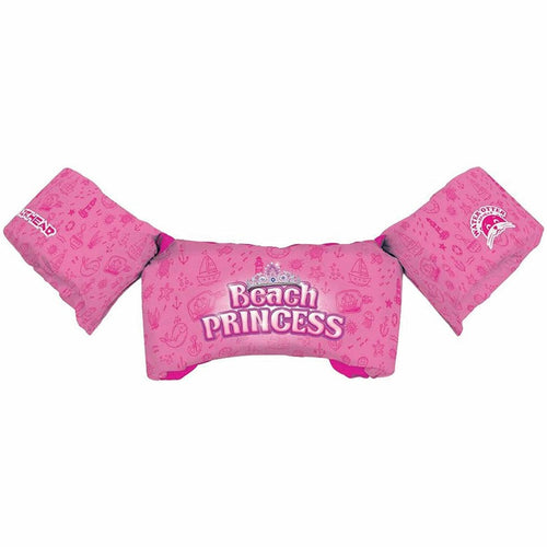 Airhead Water Otter Kids Life Jacket – Beach Princess design with colorful tropical theme

